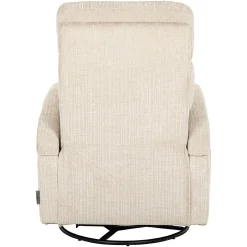 Verstelbare Draaifauteuil Denvi Chenille - Beige - Loft24.nl