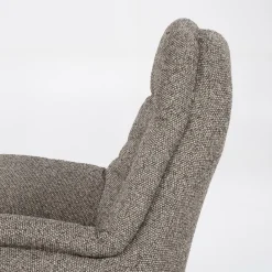 Verstelbare Fauteuil Caleb Met voetenbank - Taupe - Loft24.nl