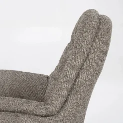 Verstelbare Fauteuil Caleb Met voetenbank - Taupe - Loft24.nl