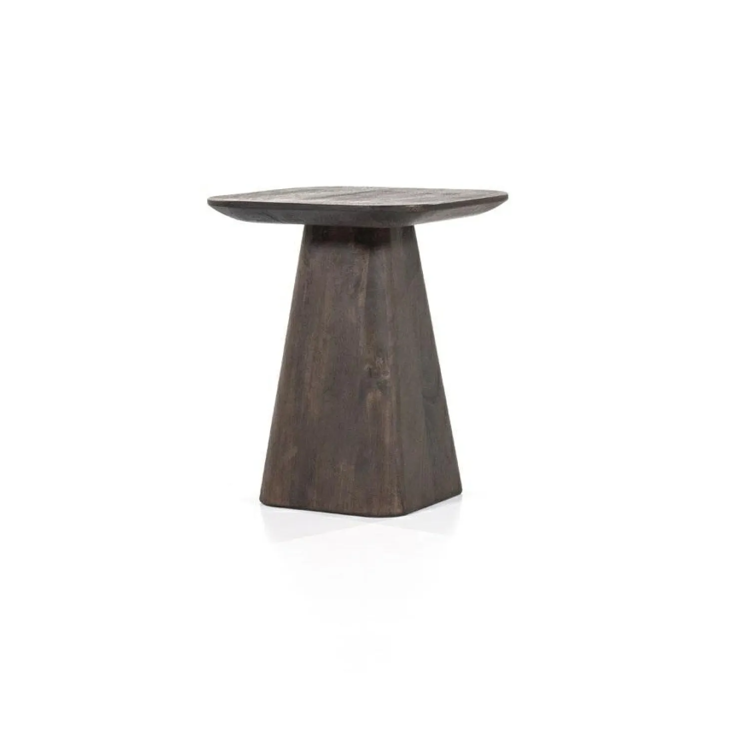 Vierkante Bijzettafel Aron Mangohout - Bruin 40 cm - Loft24.nl