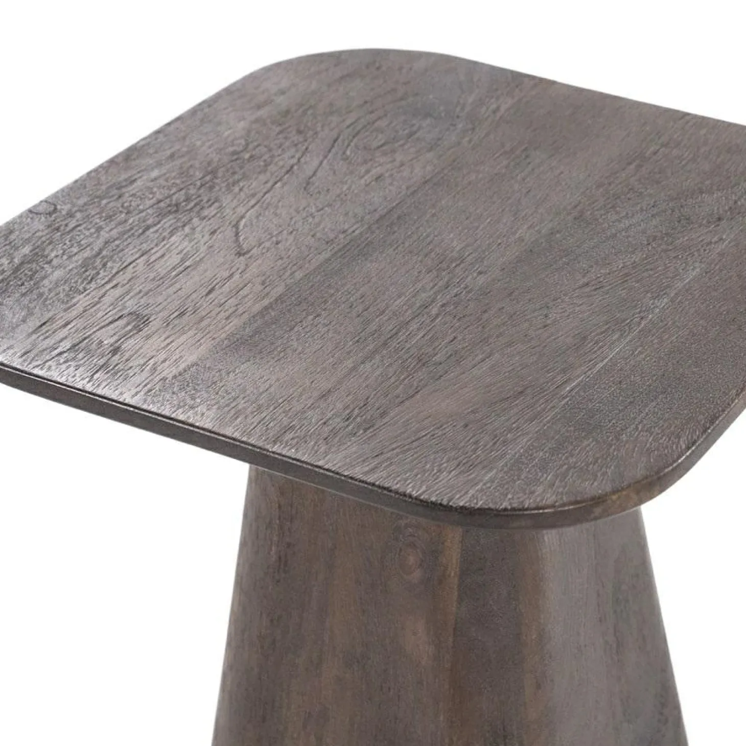 Vierkante Bijzettafel Aron Mangohout - Bruin 40 cm - Loft24.nl