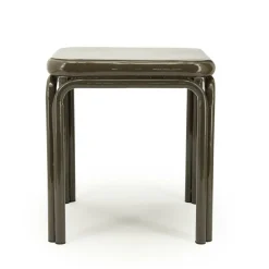 Vierkante Bijzettafel Zilo 43 x 43cm - Donkerbruin - Loft24.nl