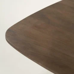 Vierkante Bistrotafel Aron Mangohout 80 x 80cm - Lichtbruin - Loft24.nl