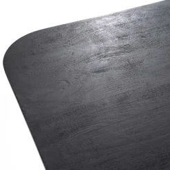 Vierkante Eettafel Aron Mangohout Zwart - 150cm - Loft24.nl