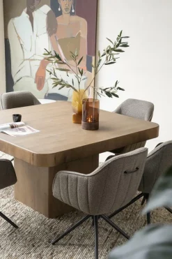 Vierkante Eettafel Harmonie Bruin - 140cm - Loft24.nl