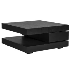 Vierkante Salontafel Oakura 90 cm - Zwart - Loft24.nl