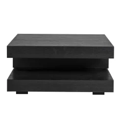 Vierkante Salontafel Oakura 90 cm - Zwart - Loft24.nl
