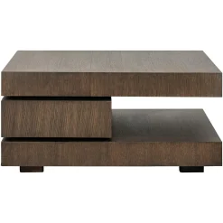 Vierkante Salontafel Oakura 90 cm - Bruin - Loft24.nl