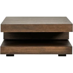 Vierkante Salontafel Oakura 90 cm - Bruin - Loft24.nl