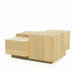 Vierkante Salontafel Quinten - naturel 80 x 80 cm - Loft24.nl