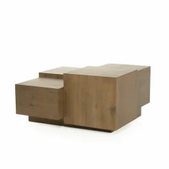 Vierkante Salontafel Quinten - bruin 80 x 80 cm - Loft24.nl