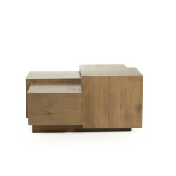 Vierkante Salontafel Quinten - bruin 80 x 80 cm - Loft24.nl