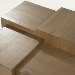 Vierkante Salontafel Quinten - bruin 80 x 80 cm - Loft24.nl