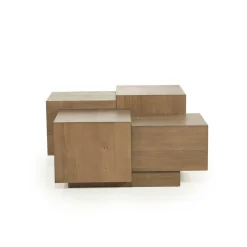 Vierkante Salontafel Quinten - bruin 80 x 80 cm - Loft24.nl