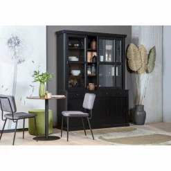 Vitrinekast Lagos - Zwart - Loft24.nl