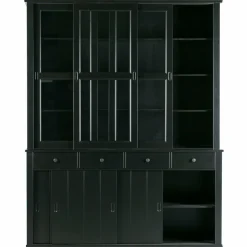 Vitrinekast Lagos - Zwart - Loft24.nl