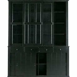 Vitrinekast Lagos - Zwart - Loft24.nl