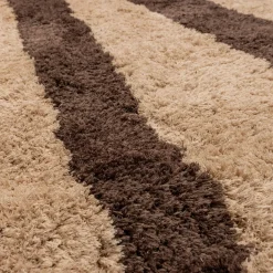 Vloerkleed Fafa - Grafisch Dessin bruin 200x300cm - Loft24.nl