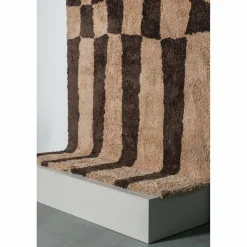 Vloerkleed Fafa - Grafisch Dessin bruin 200x300cm - Loft24.nl