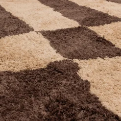 Vloerkleed Fafa - Grafisch Dessin bruin 200x300cm - Loft24.nl