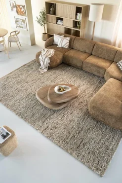 Vloerkleed Takara Wol 290 x 390 cm - Mosterdgeel - Loft24.nl