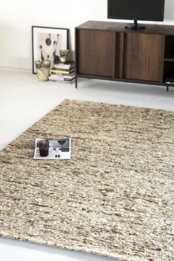 Vloerkleed Takara Wol 160 x 230 cm - Mostergeel - Loft24.nl