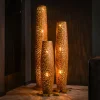 Vloerlamp Bars Large 184cm 4 lampen Teakhout - Loft24.nl