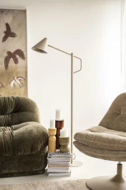 Vloerlamp Capa 138cm - Beige - Loft24.nl