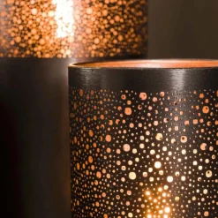 Vloerlamp Cilinder Zwart Nikkel - 120 cm - Loft24.nl