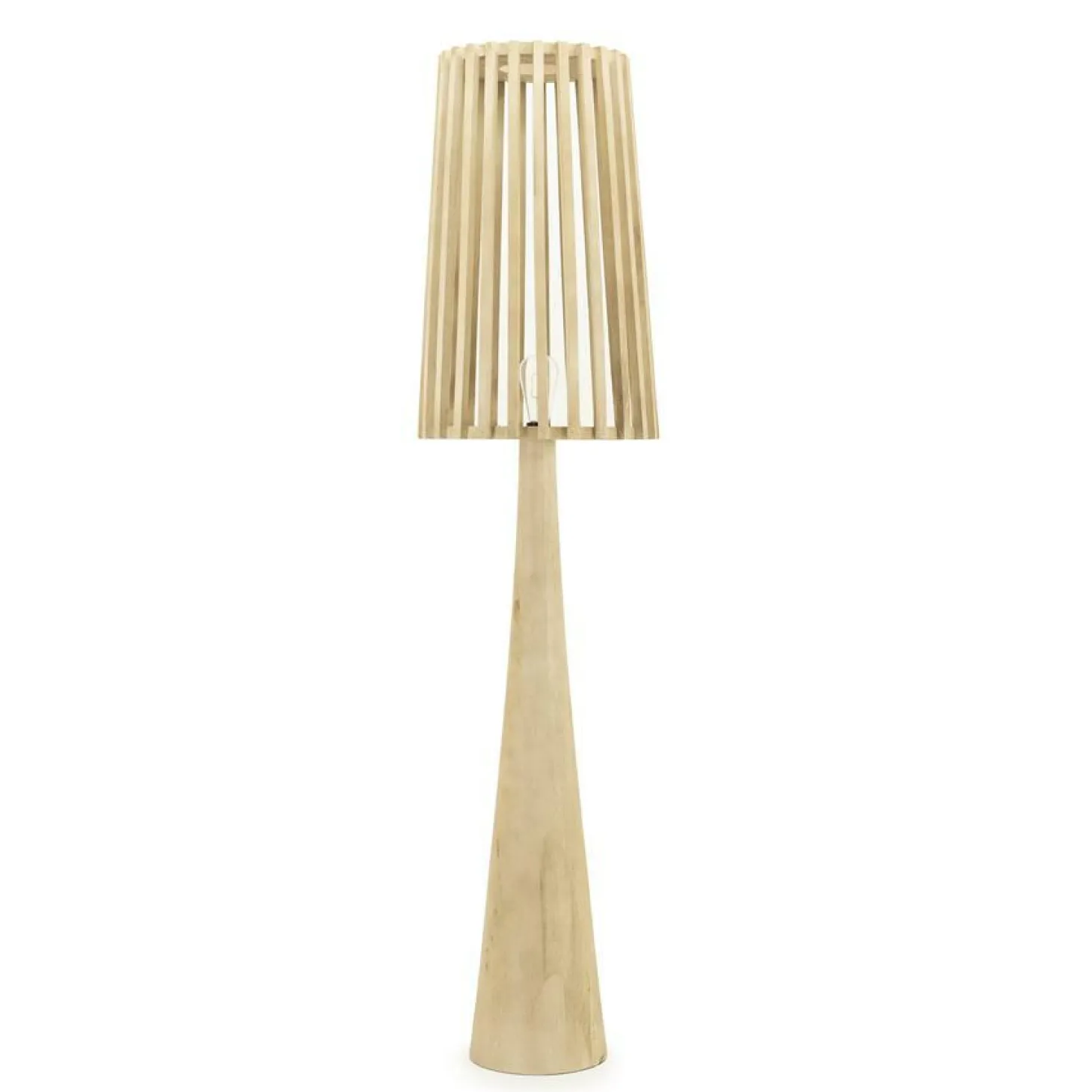 Vloerlamp Guard Mangohout 162cm Hoog - Naturel - Loft24.nl