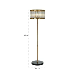 Vloerlamp Nadine 165cm kleur Brons - Loft24.nl