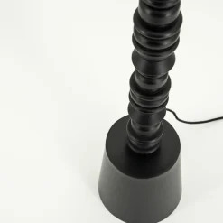 Vloerlamp Pulse Bouclé en hout - 159cm - Loft24.nl