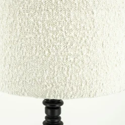Vloerlamp Pulse Bouclé en hout - 159cm - Loft24.nl