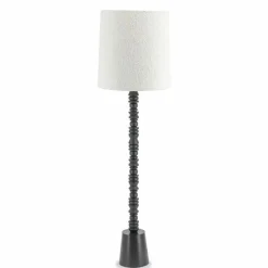 Vloerlamp Pulse Bouclé en hout - 159cm - Loft24.nl
