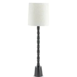 Vloerlamp Pulse Bouclé en hout - 159cm - Loft24.nl