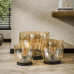 Vloerlamp UP Large - Amber Glas - Loft24.nl