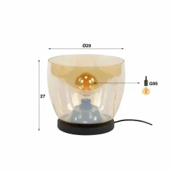 Vloerlamp UP Large - Amber Glas - Loft24.nl