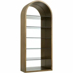 Wandkast Bowic 210 x 90cm kleur Brushed Gold - Loft24.nl