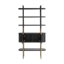 Wandkast Jameson 2-deuren 4-planken (Charcoal) - Loft24.nl