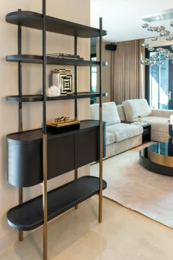 Wandkast Jameson 2-deuren 4-planken (Charcoal) - Loft24.nl