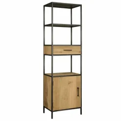 Wandkast Luna Eiken 200 x 60 cm (links) - Loft24.nl