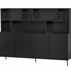 Wandkast New Gravure 150 x 200cm - Zwart - Loft24.nl