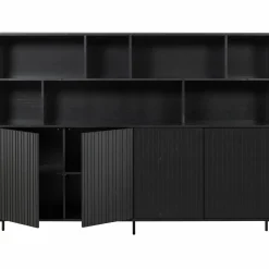 Wandkast New Gravure 150 x 200cm - Zwart - Loft24.nl