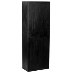 Wandkast Tenna Mangohout 220 x 80 cm - Zwart - Loft24.nl