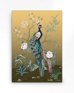 Wandkleed Peacock - zelf samenstellen - Loft24.nl