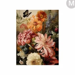 Wandkleed Vintage flowers - zelf samenstellen - Loft24.nl