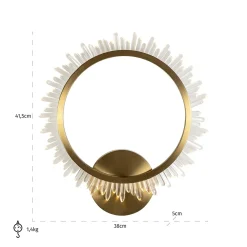 Wandlamp Beau, kleur Brushed Gold - Loft24.nl