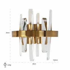 Wandlamp Brigh Crystal 2-lamps - Loft24.nl