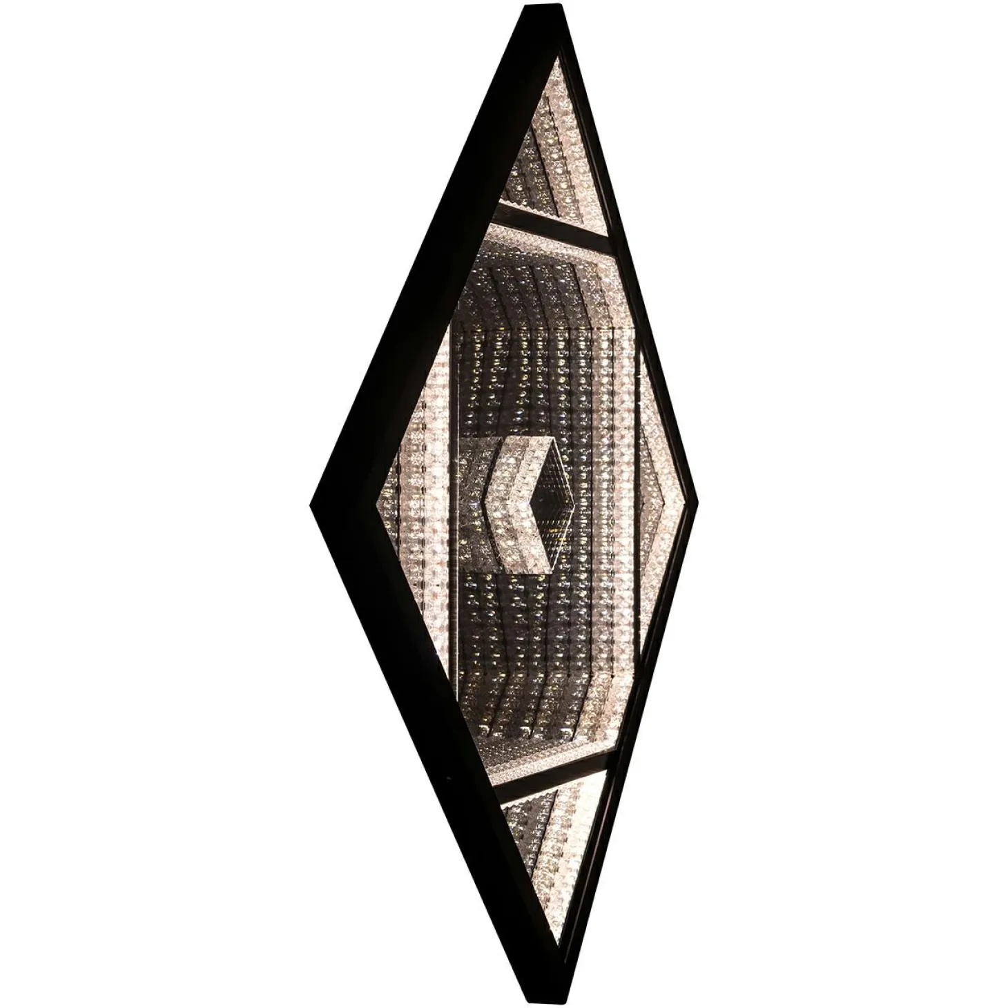 Wandlamp Fayen Crystal 60 x 60cm kleur Zwart - Loft24.nl