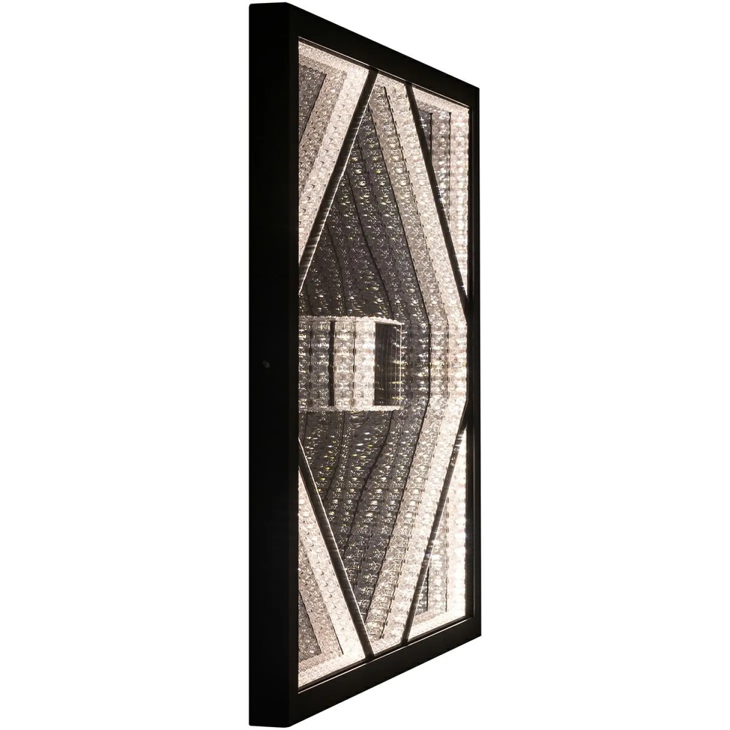 Wandlamp Fayen Crystal 60 x 60cm kleur Zwart - Loft24.nl